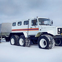 ЗВМ-39083 ВЕЯ 6х6 колесный снегоболотоход на НШД 1300х700мм с одноосным прицепом ЗВМ-39083 ВЕЯ 6х6 колесный снегоболотоход на НШД 1300х700мм с одноосным прицепом